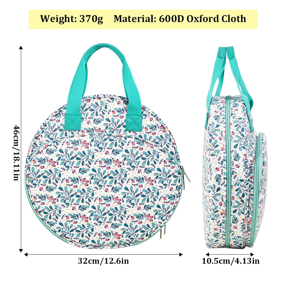 Round Embroidery Hoop and Thread Storage Bag – EB047-C7