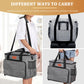 Sewing machine bag with shoulder, hand-carry and luggage attachment options