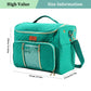 Teal quilted yarn storage bag dimensions, 32 by 28 by 21 centimeters